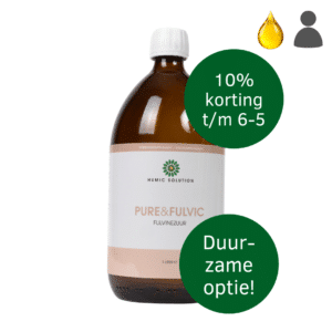 PURE&FULVIC fulvinezuur glas